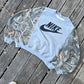 Embroidered split camo crew (xl)