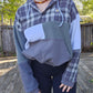 Sage quarter button (m)