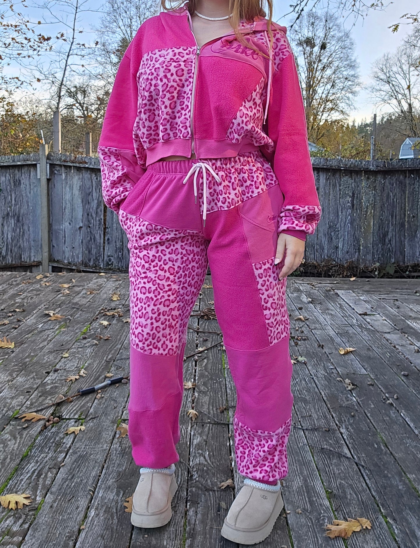 Pink cheetah sweats only