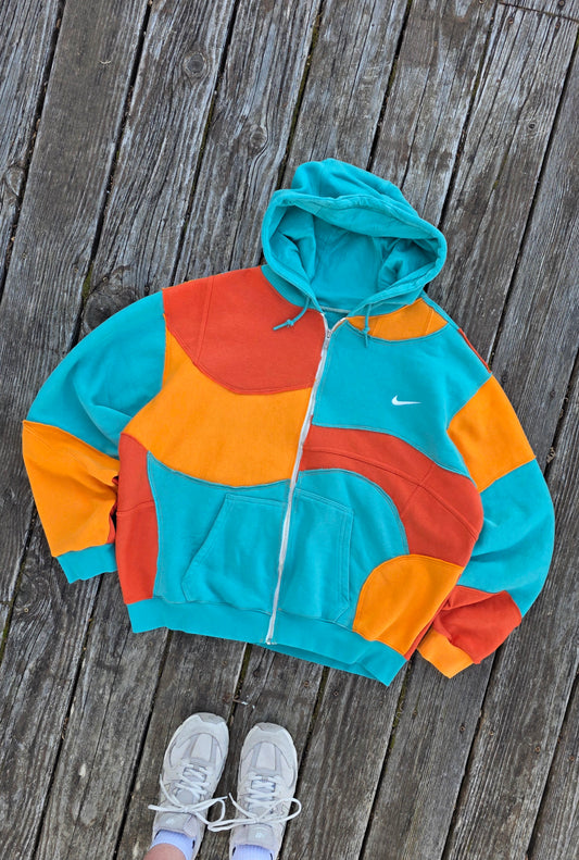 Miami sunrise zipup (xl)