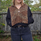 Jungle cat quarter zip (m/l)