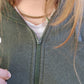 Green with envy zip up (l/xl)