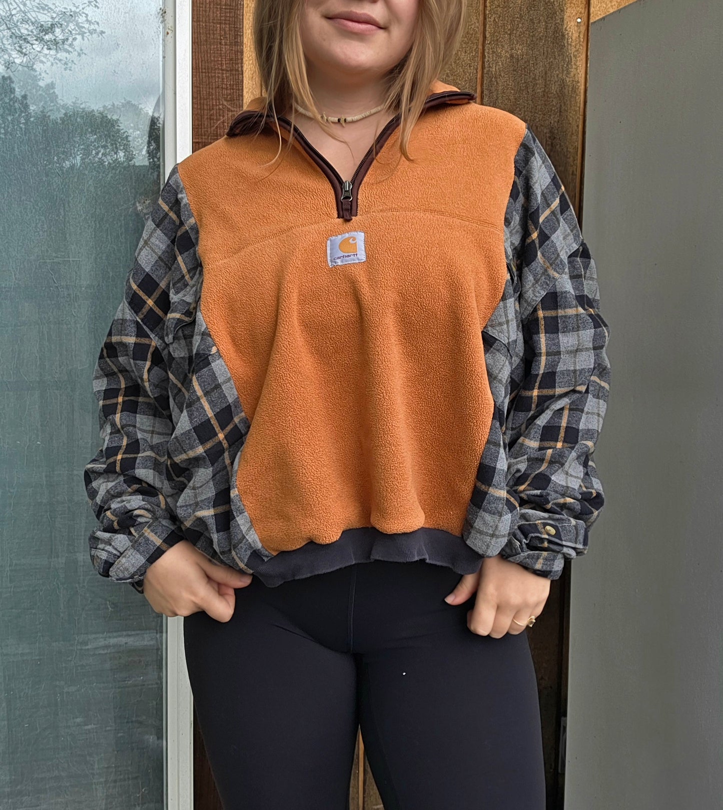 Sunflower hearts quarter zip (xl)