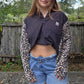 Cheetah split tee (l/xl)