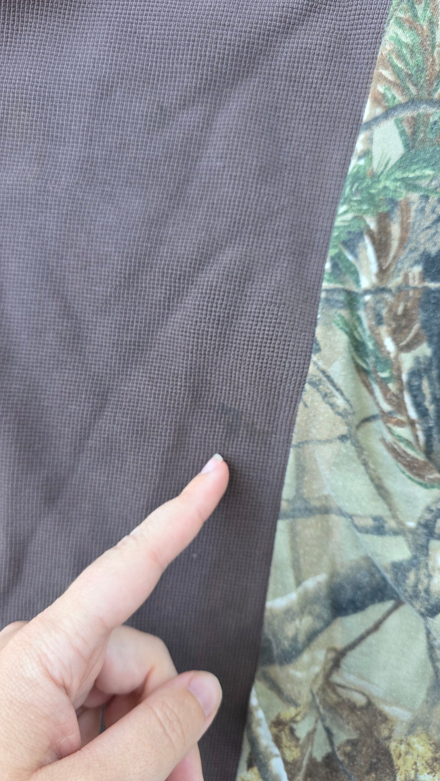 Camo split tee (l)