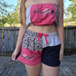 Pretty in pink T short set (l)