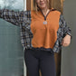 Sunflower hearts quarter zip (xl)