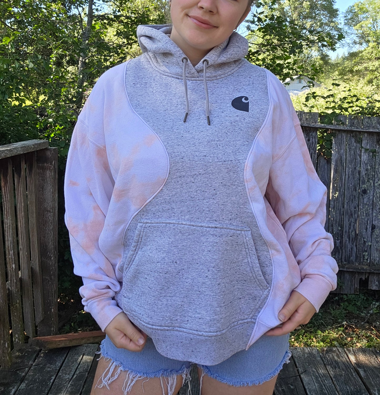 Pink skies hoodie (l/xl)