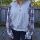 Cookie crumbles quarter zip