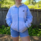 Icy blue zip up (xl)