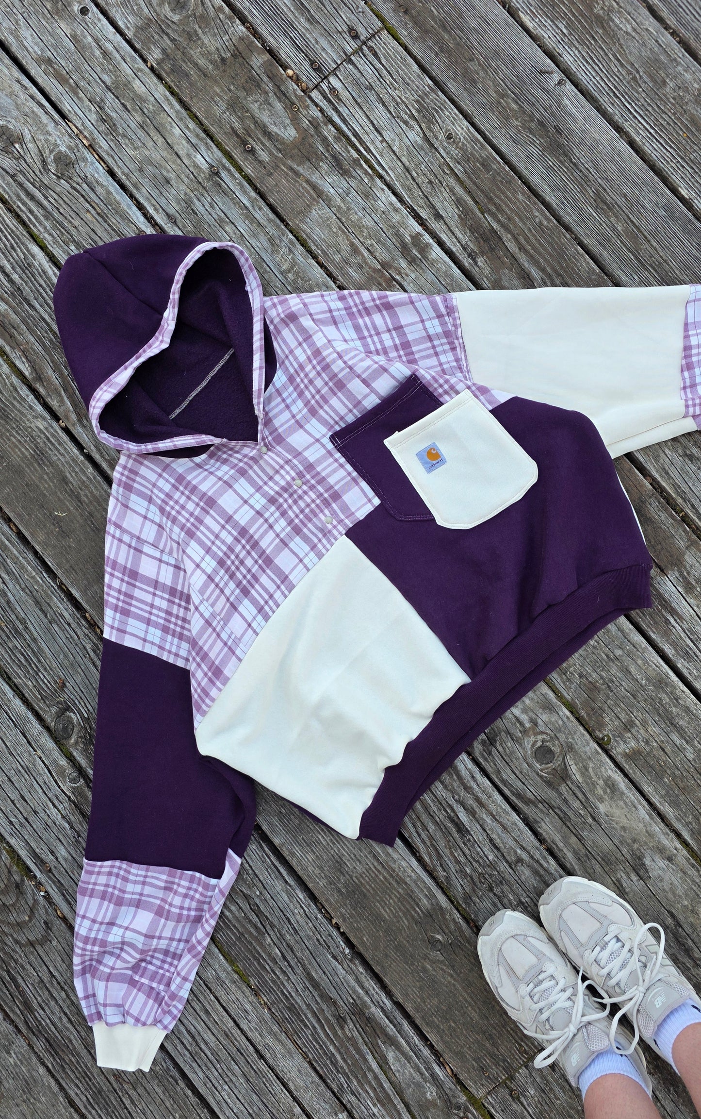 Purple quarter button (xl/xxl)