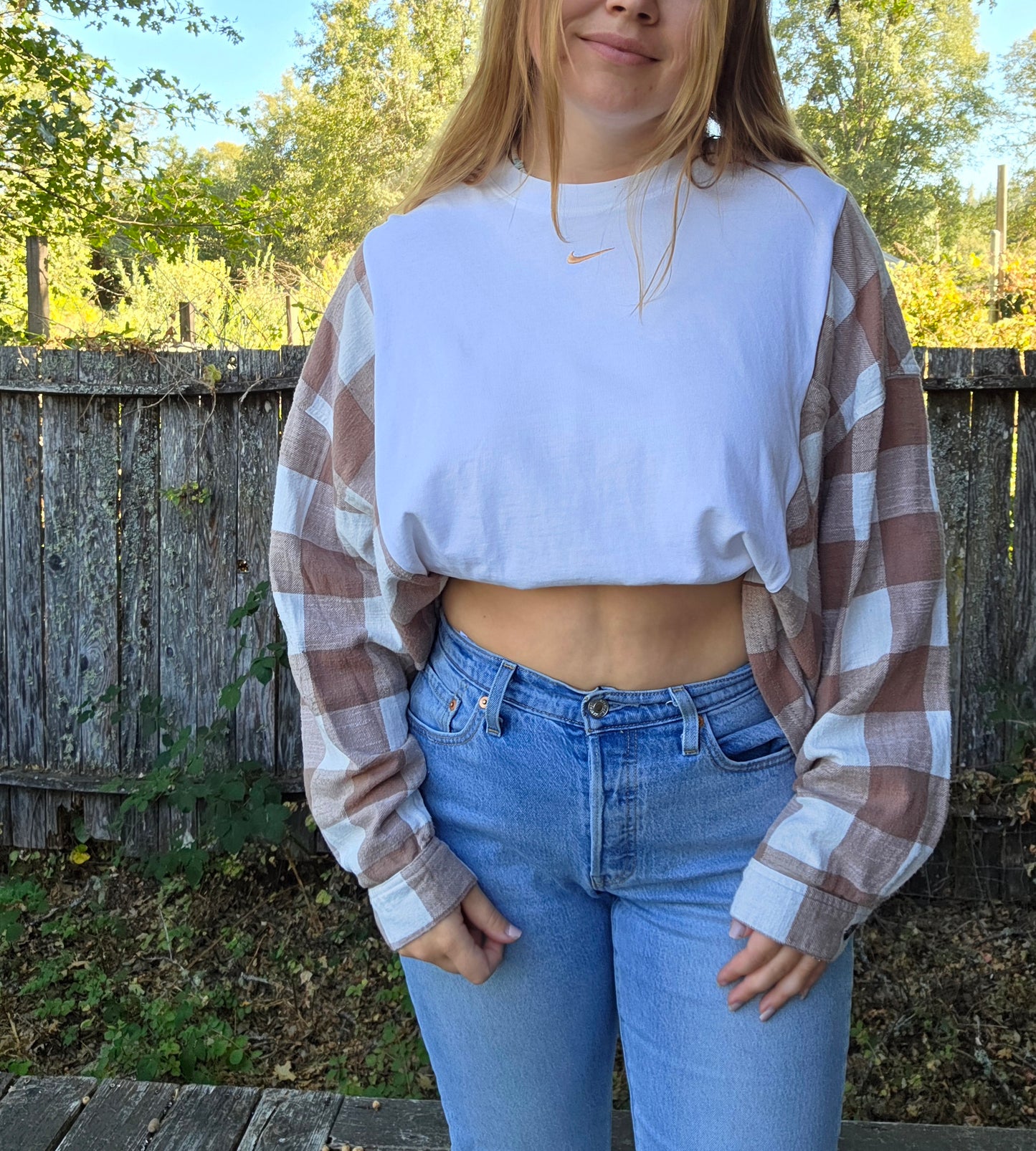 Caramel split nike flannel (m/l)