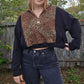 Jungle cat quarter zip (m/l)